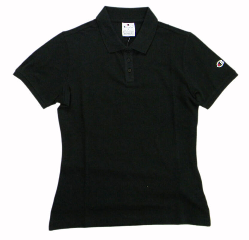 Champion POLO M/M  Light Cotton Pique donna Cotone Nero,L 2/2