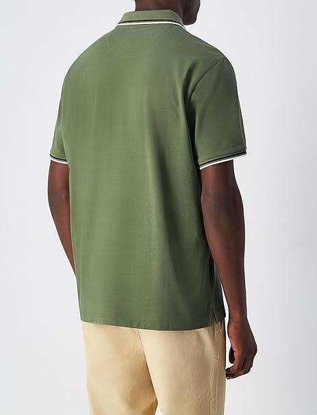 Champion POLO M/M Light Cotton Pique uomo Cotone Verde,L 3/3