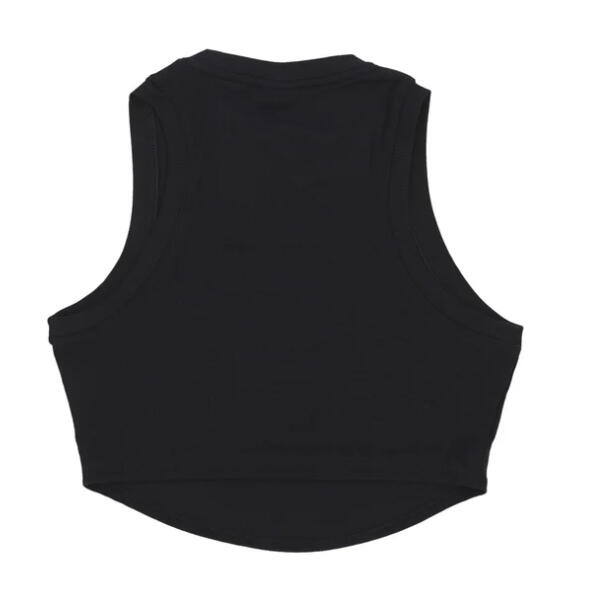 NIKE T-shirt femme crop, blanc-noir, coupe confort 2/5