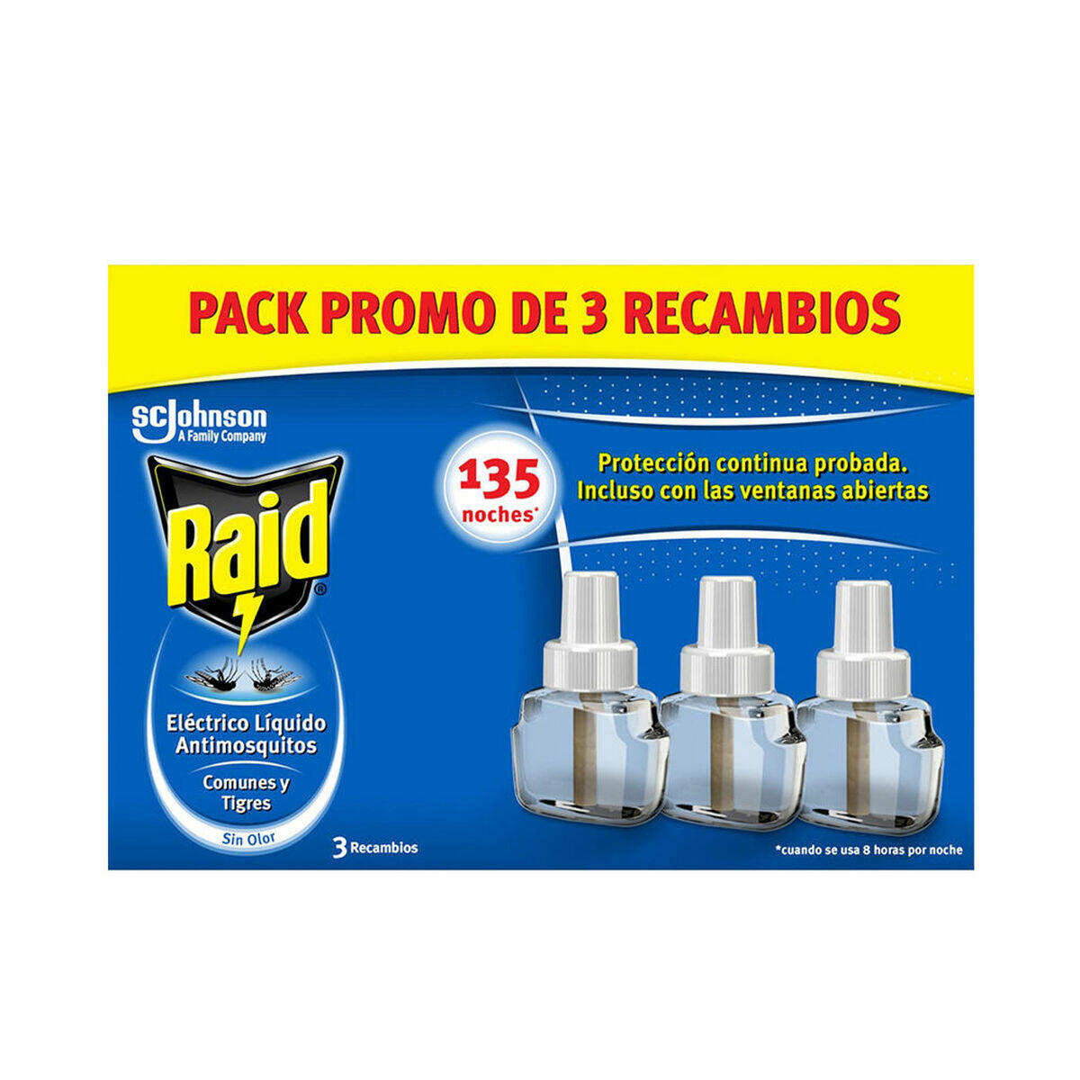 Rezervă antițânțari Raid   3 Unități