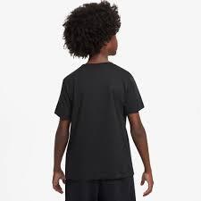Nike Sportswear, T-Shirt Bambini Con Logo Cucito - Bianco, Nero 2/2