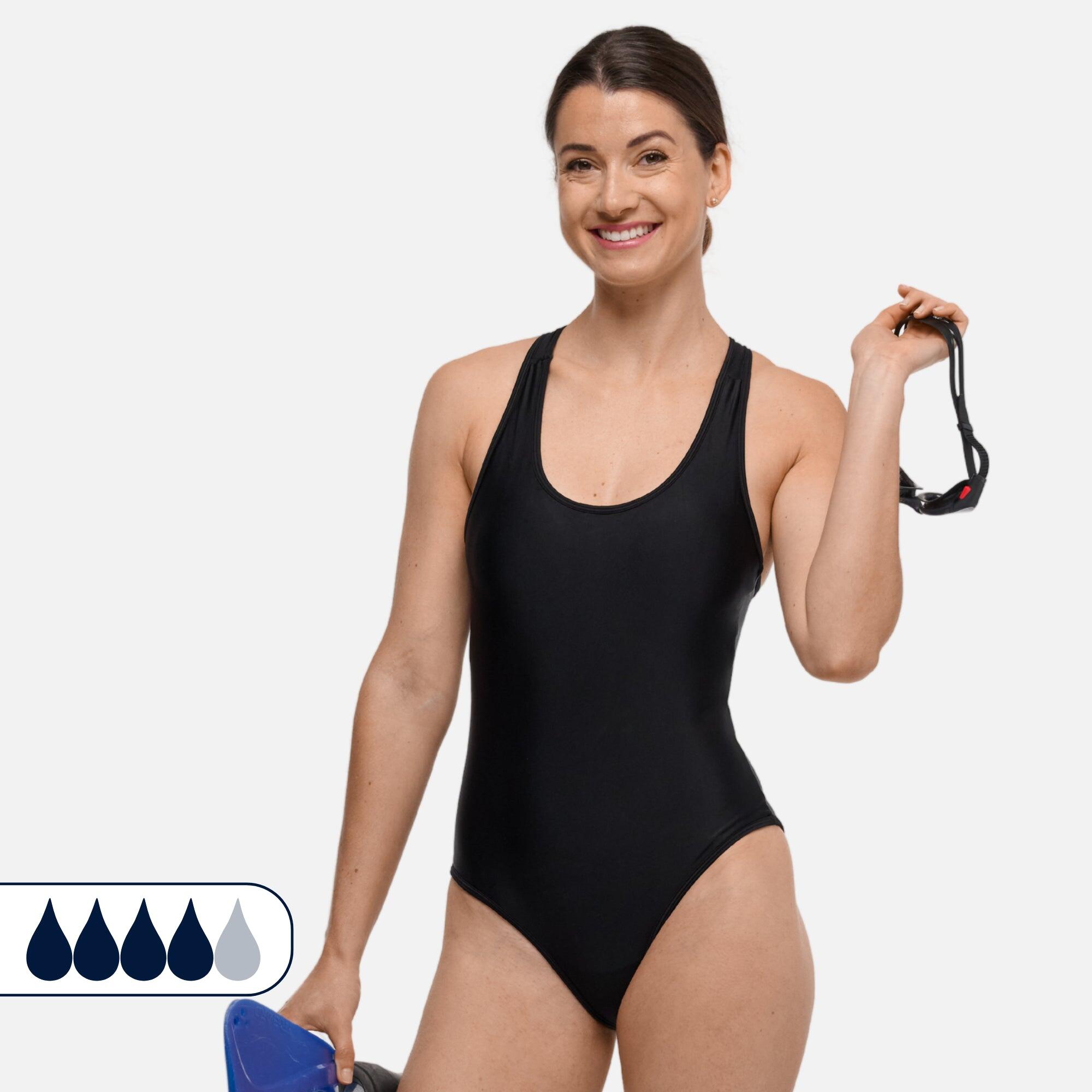 SORIO Menstruations-Badeanzug Sportiv - Starke Periode - Frauen und Teenager - Lola