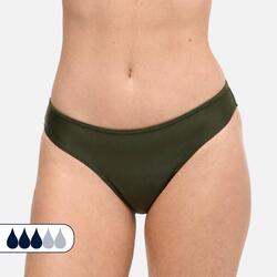 Bas de Maillot de bain Menstruel | Femme & Ado | Flux Moyen | Eva Kaki