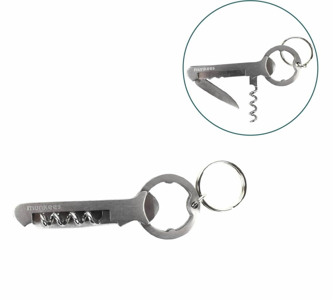 MUNKEES Přívěsek na klíče Corkscrew ss 3F