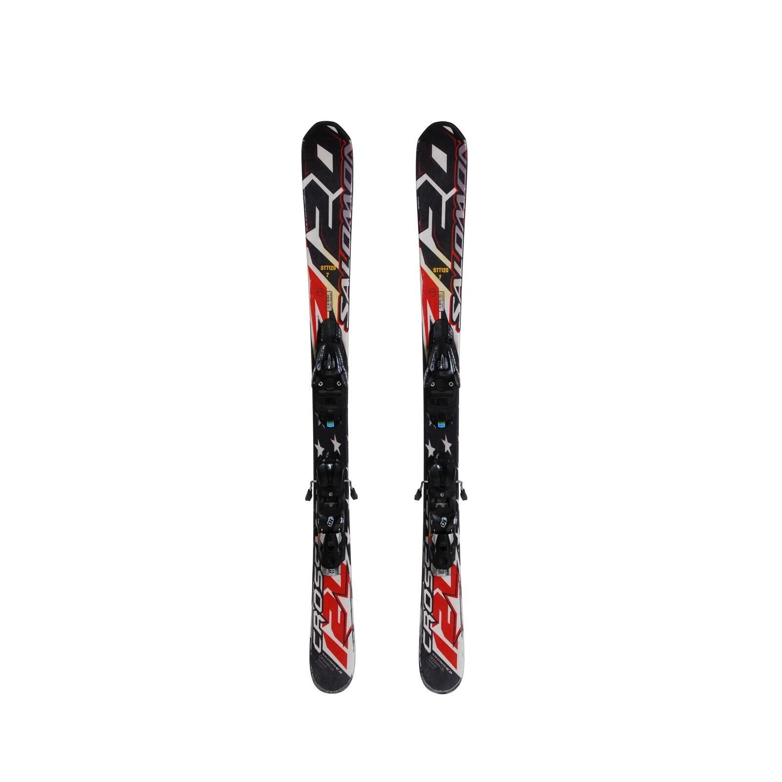 RECONDITIONNE - Mini Ski Salomon Crossmax 120 + Fixations 1/5