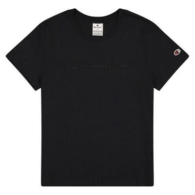 Champion TEE Light Cotton Jersey Donna Cotone Nero S