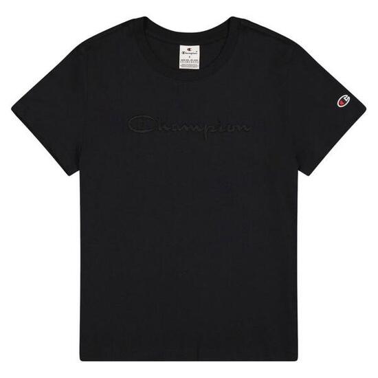 Champion TEE Light Cotton Jersey Donna Cotone Nero S