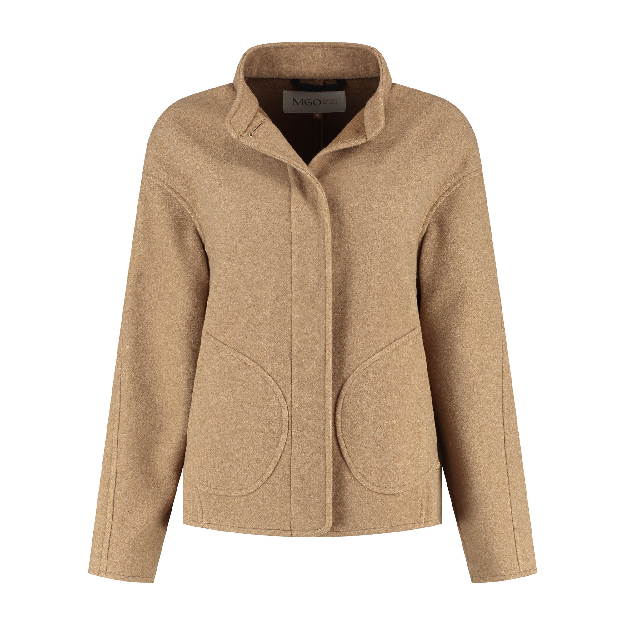 Mgo - Mgo Camilla Femmes - Veste Légère - Aspect Laine - Marron Clair - Pull - Marron - Decathlon