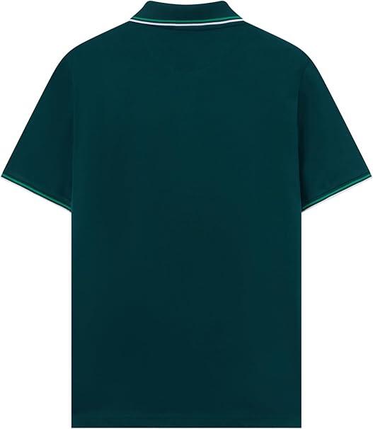 Champion POLO M/M Light Cotton Pique uomo Cotone Verde Scuro,M 2/5