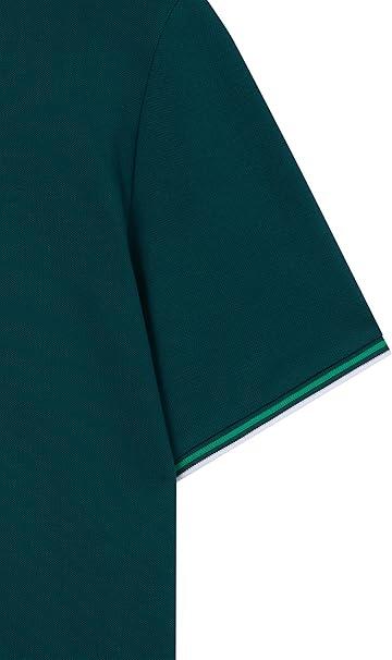 Champion POLO M/M Light Cotton Pique uomo Cotone Verde Scuro,M 3/5