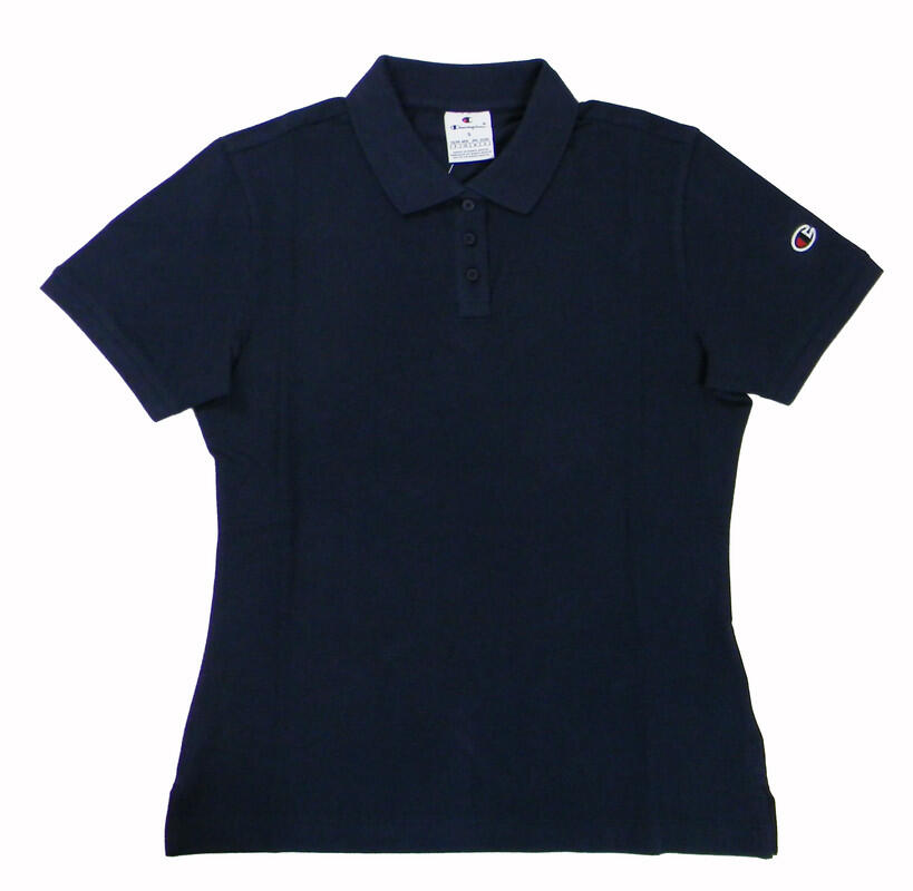 Champion POLO M/M  Light Cotton Pique donna Cotone Blu Navy,L 2/2