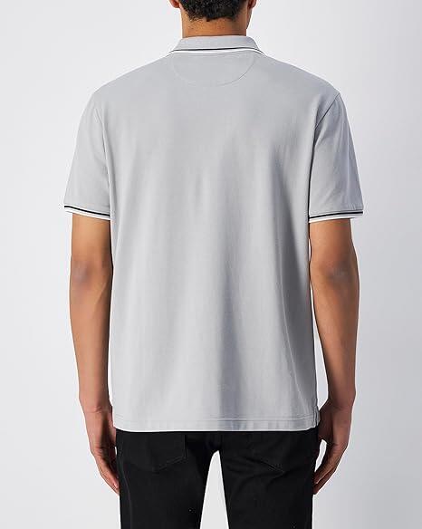 Champion POLO M/M Light Cotton Pique uomo Cotone Grigio Chiaro,L 3/3