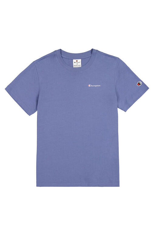 Champion TEE Light Cotton Jersey Donna Logo Piccolo Cotone Avio, S 1/2