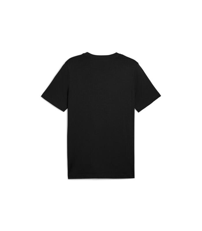 PUMA Ess+ 2 col Small Logo Tee Maglietta, Puma Black-Spring Fern, XS 2/2