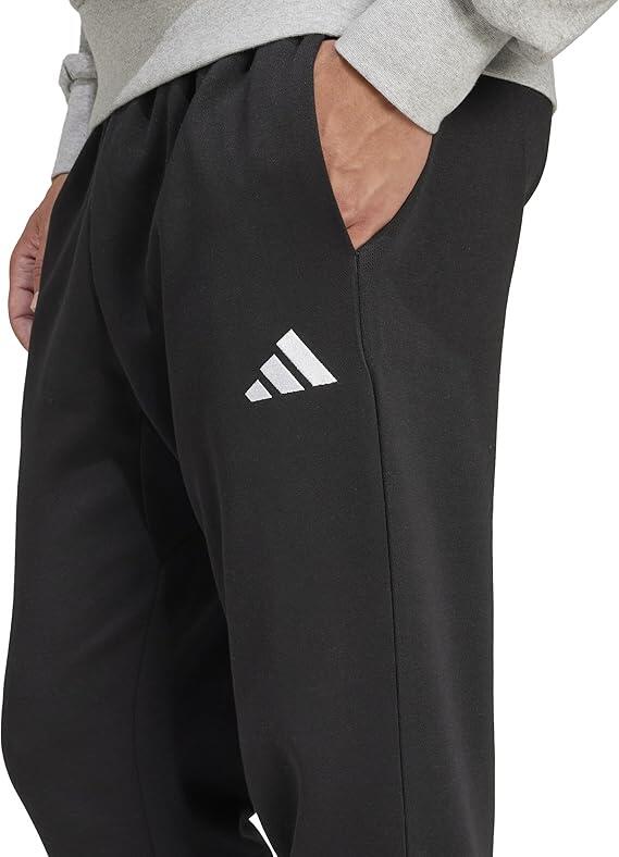 adidas Essentials Feelcozy JE3815 fleece trousers black/white 3/6
