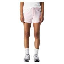Champion SHORT Soft Cotton 1x1 Rib Donna Logo Piccolo Cotone Rosa,XL 3/3