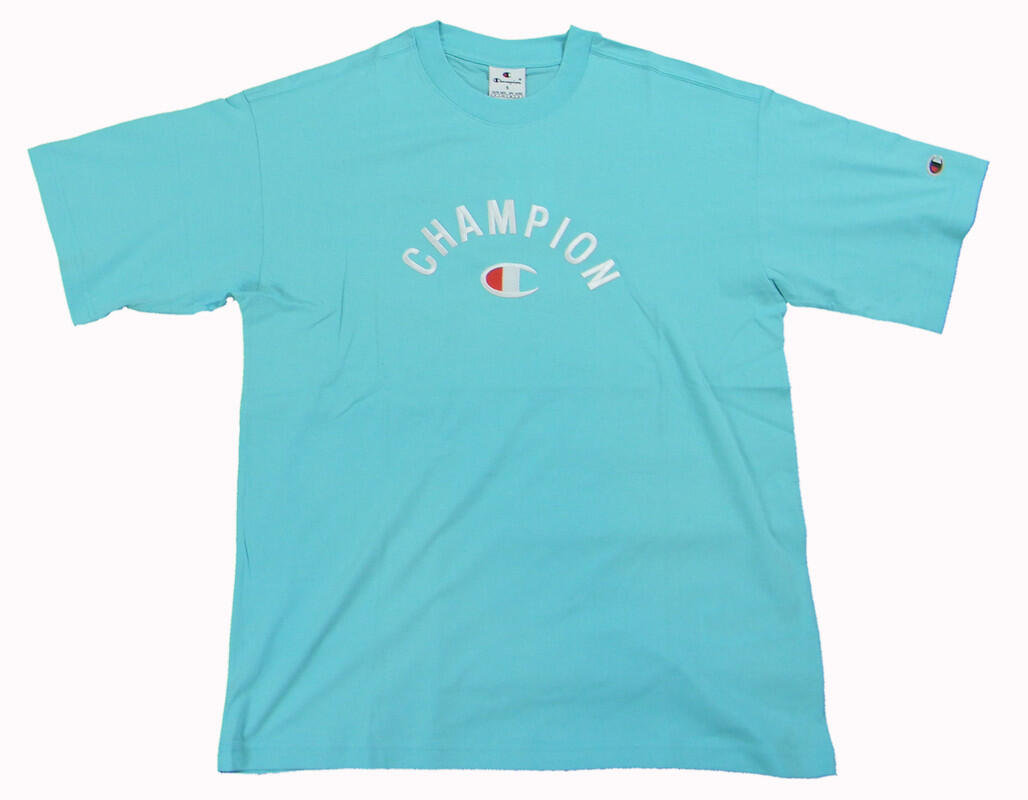Champion T-SHAPE TEE  Light Uomo Cotton Jersey gr.150 Celeste,M 1/1
