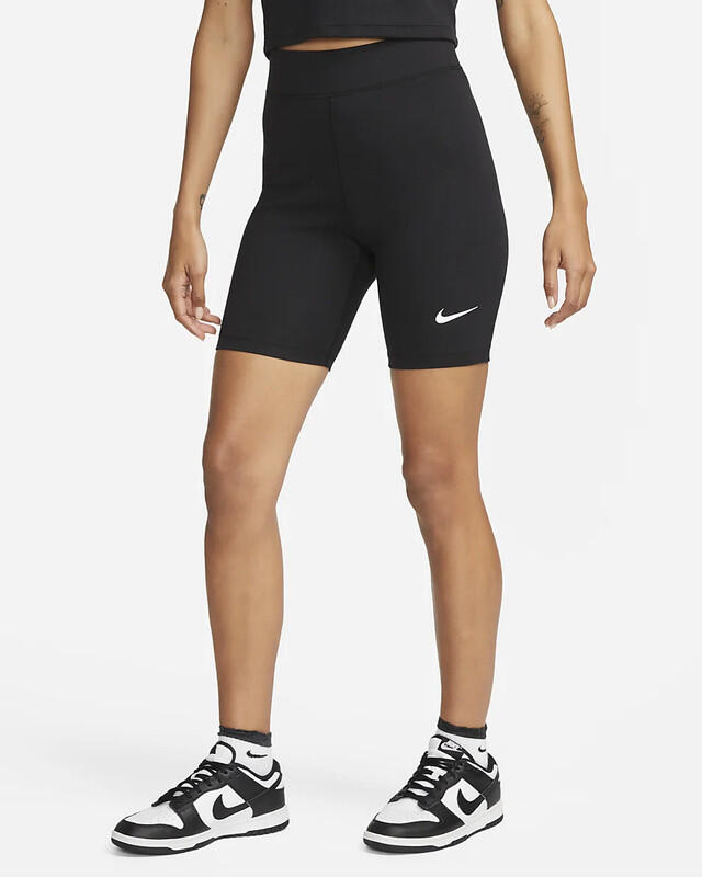 Nike Sportswear Classic Shorts 13 Cm A Vita Alta – Donna Black/ Sail, L 3/3