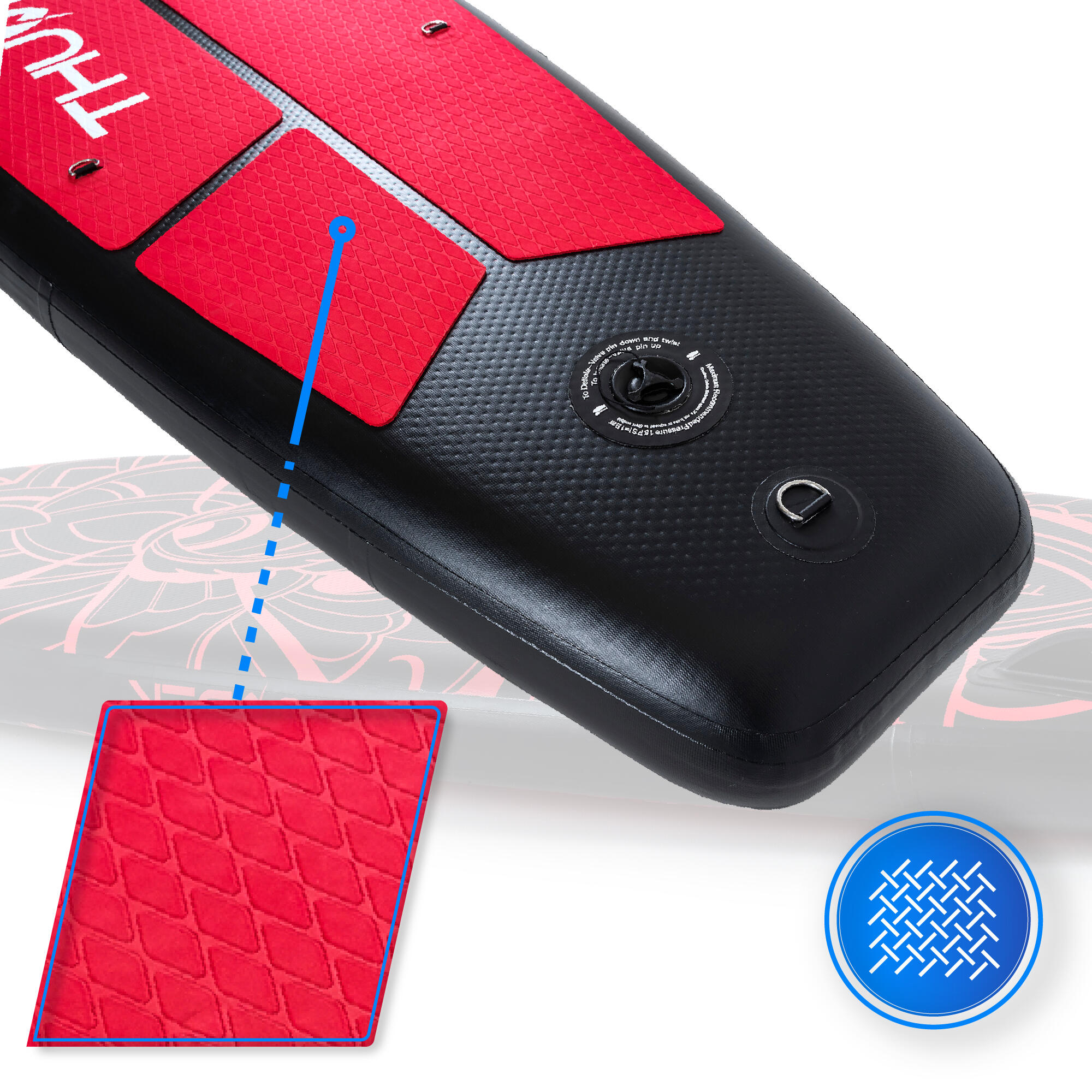 Opblaasbaar SUP-board met accessoires THUNDER MOTH 320cm 7/8