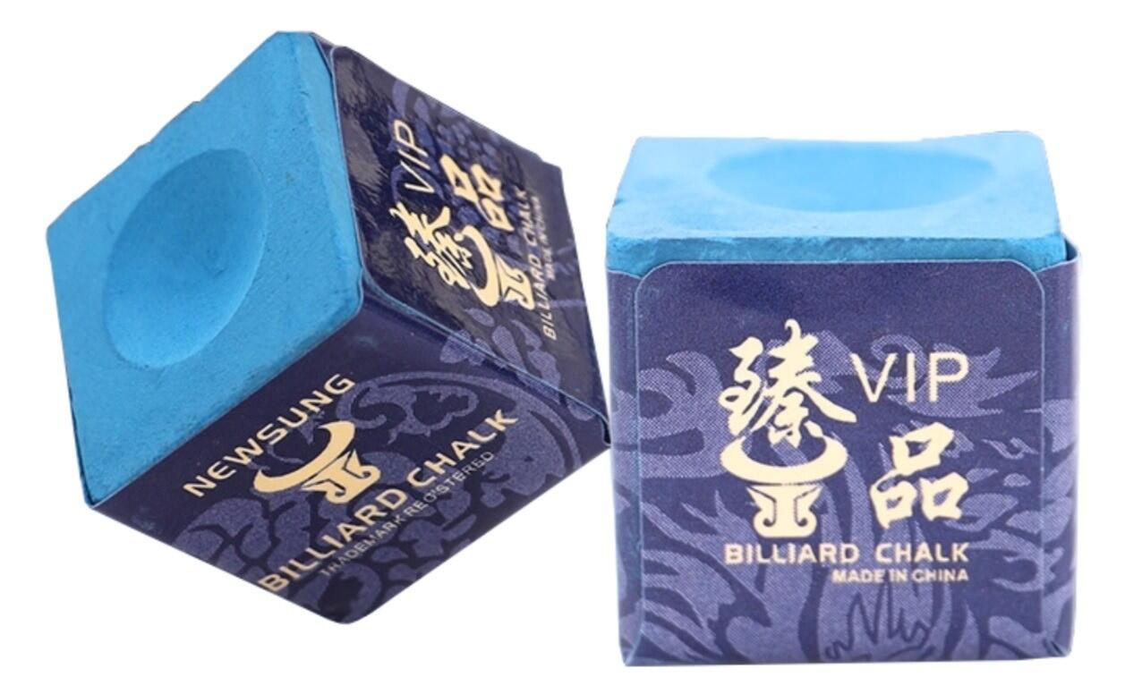 Biljart krijt Blauw 12st. 2/3