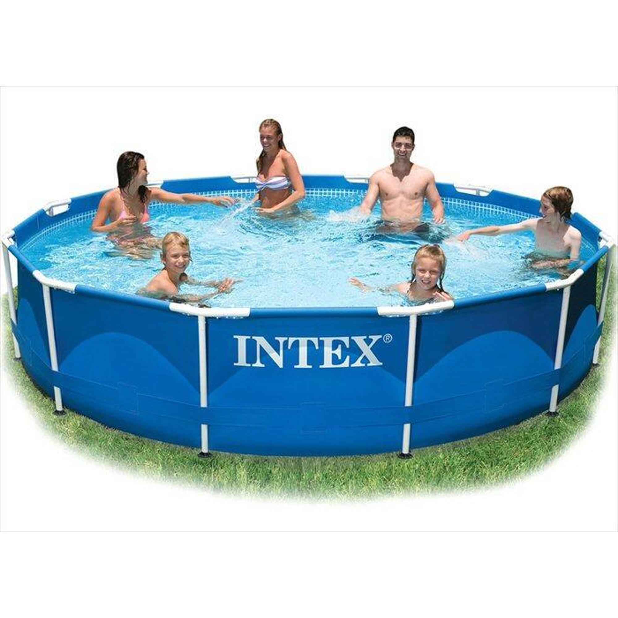 INTEX Intex 28210NP Kulatý zahradní bazén s kovovým rámem 366 x 76 cm