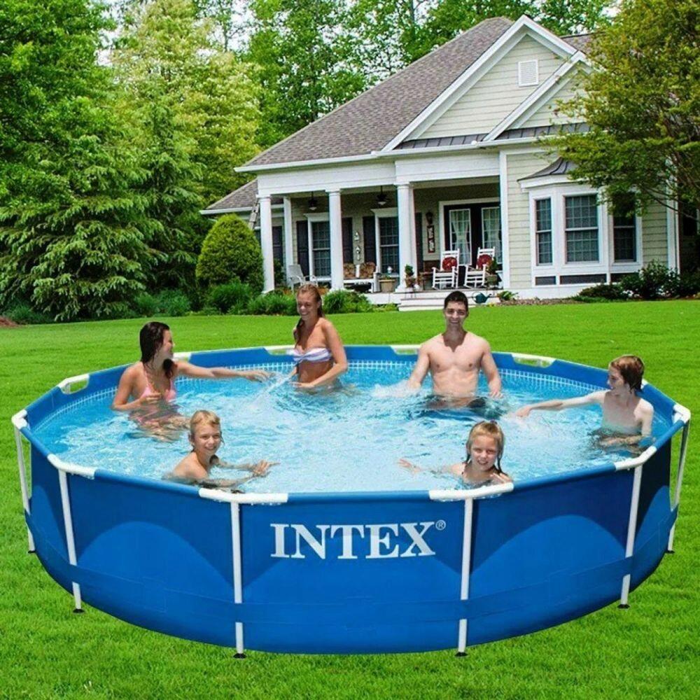 Intex 28210NP Kulatý zahradní bazén s kovovým rámem 366 x 76 cm 2/7