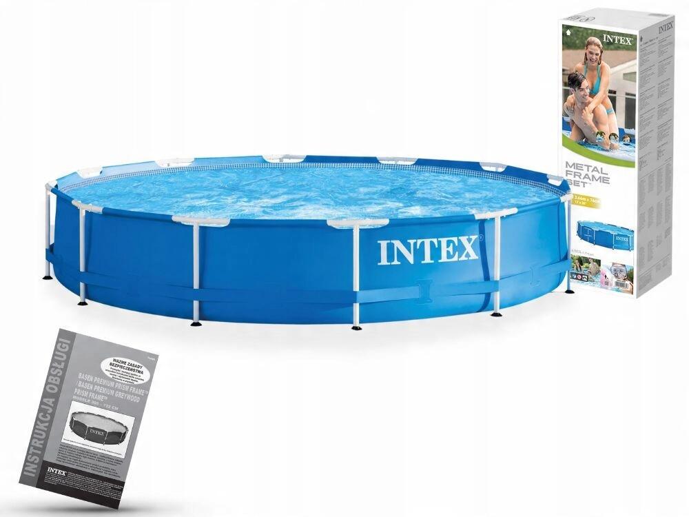 Intex 28210NP Kulatý zahradní bazén s kovovým rámem 366 x 76 cm 4/7