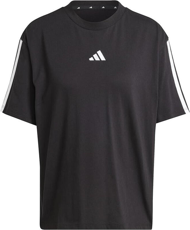 adidas t-shirt in cotone Essentials donna colore nero, XS 1/2