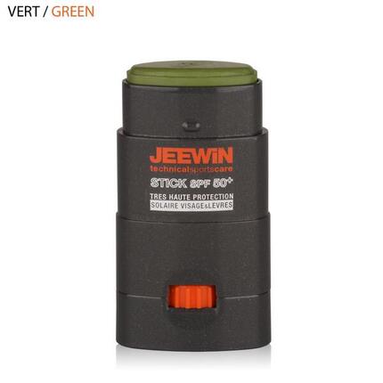 STICK SOLAIRE SPF50+ VERT VISAGE&LÈVRES WATERPROOF (12g)