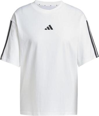 adidas Essentials Donna 3-Stripes Boyfriend Tee - White. XS