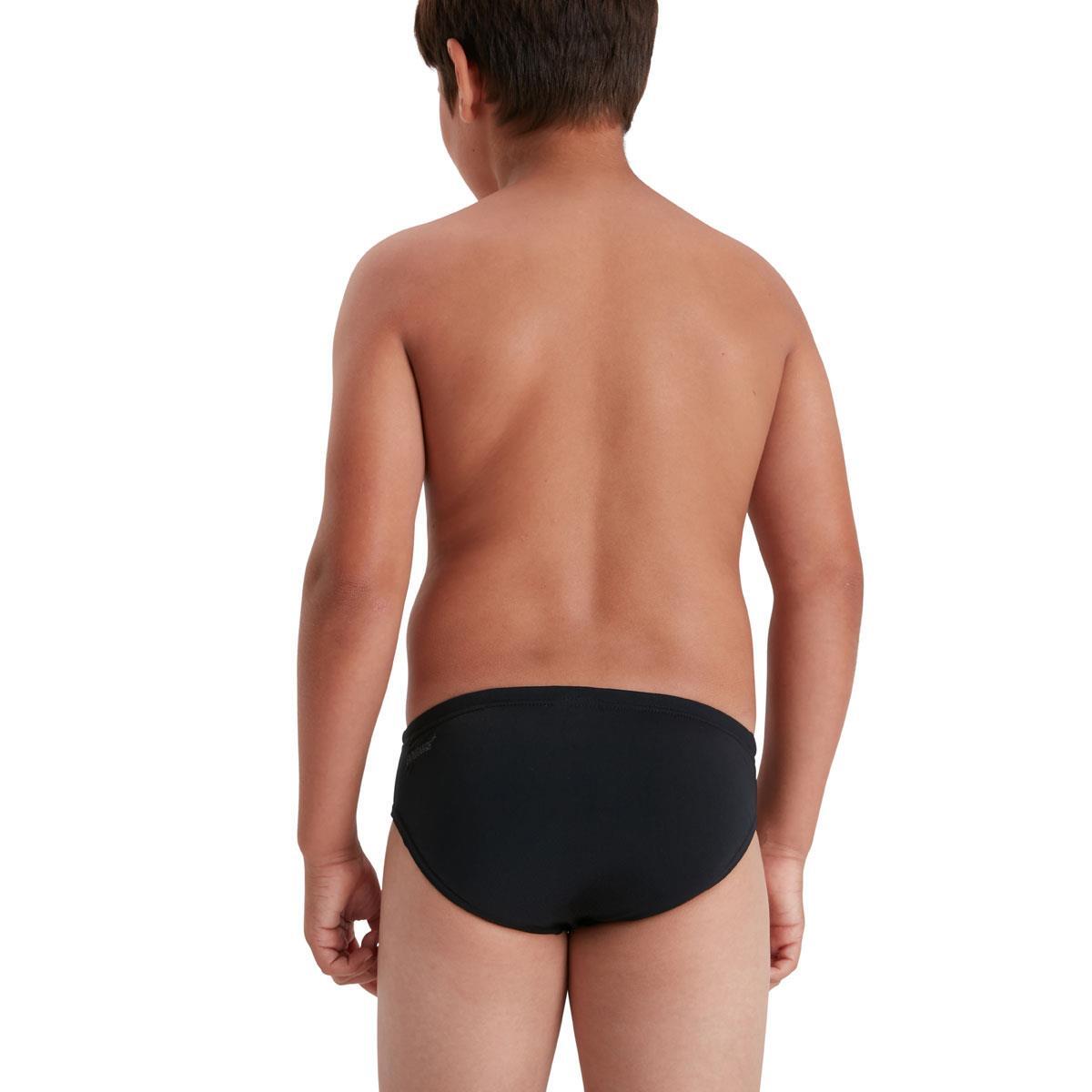 Speedo Jungen Endurance+ Badeslip - Schwarz / Weiß - Größe 7-8 3/5