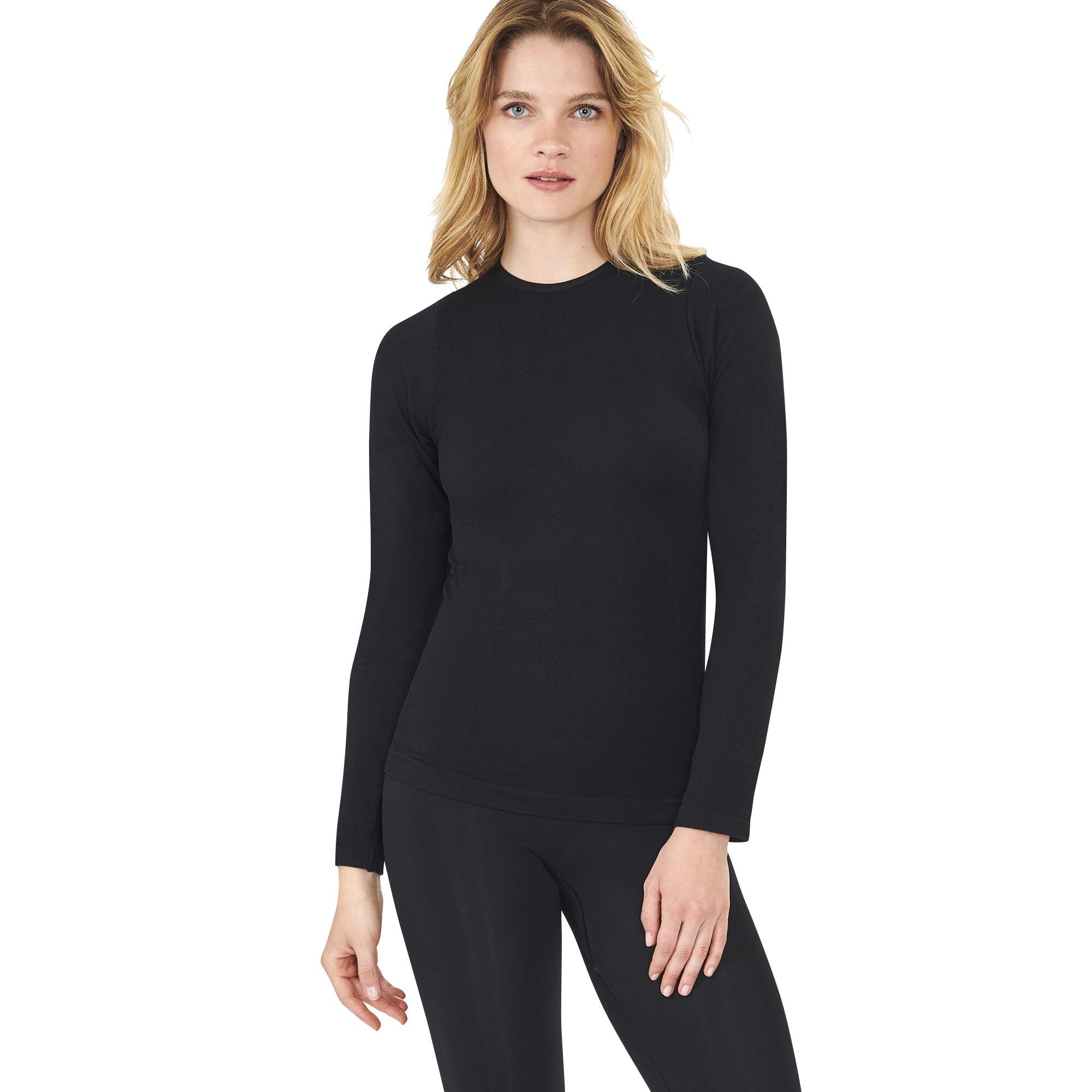Skinup - T-shirt Femme - Manches Longues - Compression Ferme - Skinup Sport - Sous Maillot Manche Longue - Noir - 38 S - Decathlon