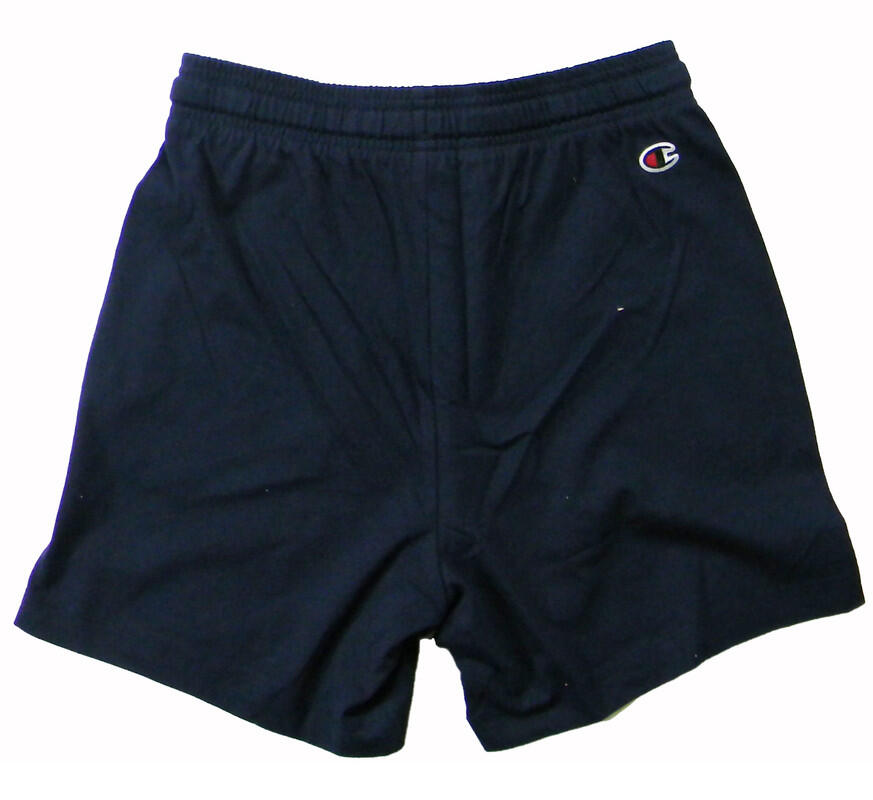Champion SHORTS Pro Jersey gr.220 100%Cotton Logo Piccolo, Blu Nevi, S 2/2