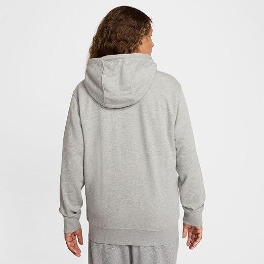 Nike Club Fleece hoodie met rits donkergrijs 2/7