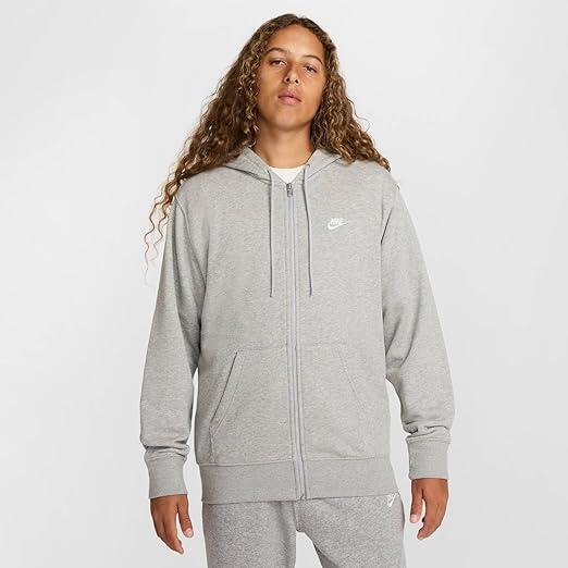 Sweat à capuche zippé Nike Club Fleece gris foncé