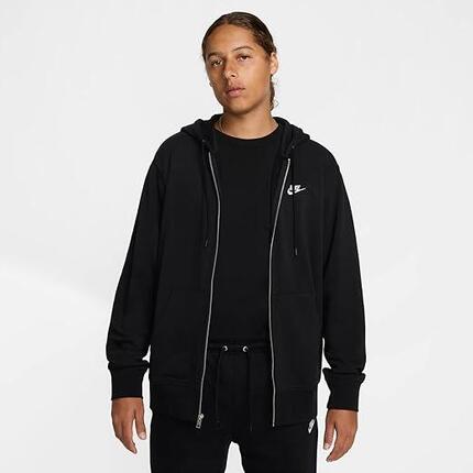 Bluza z kapturem Nike Club Fleece z zamkiem czarna