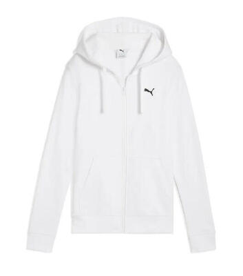 PUMA Ess+ Felpa con Cappuccio con Ricamo FL Sudore. White. XS Donna