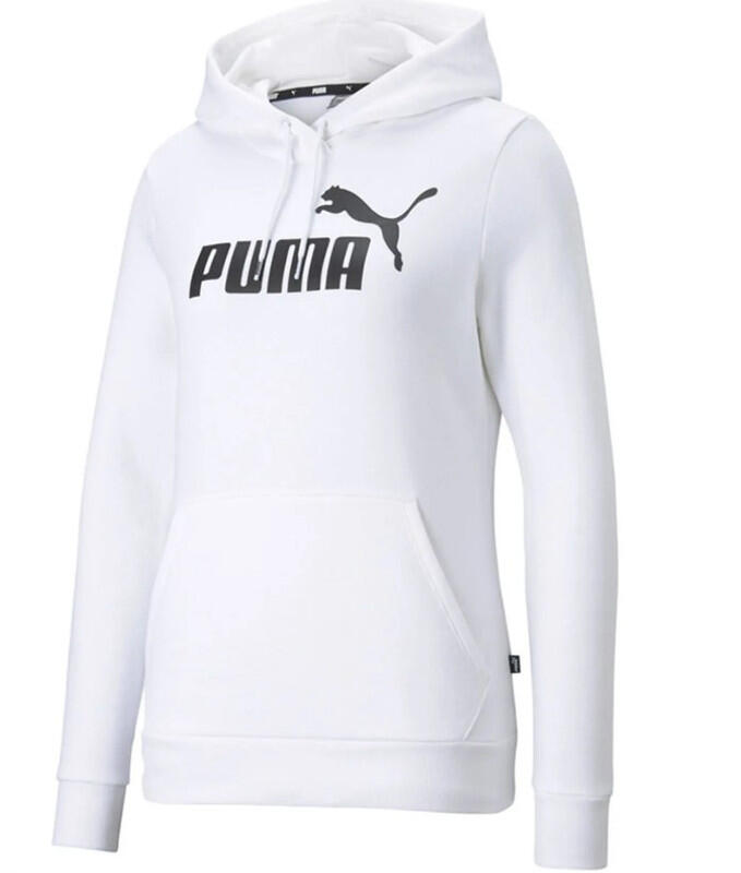 PUMA Ess No. 1 Logo Hoodie FL, Felpe con Cappuccio Donna, PUMA White,XL 1/2