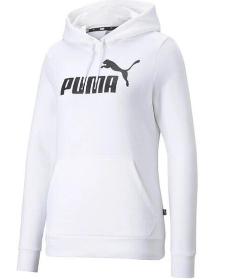 PUMA Ess No. 1 Logo Hoodie FL Felpe con Cappuccio Donna PUMA WhiteXL