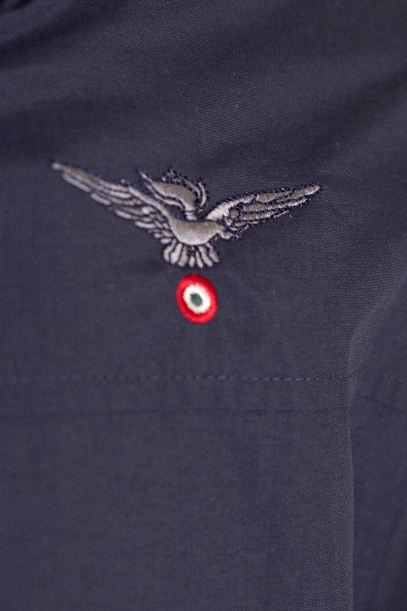Giacca Esercito con zip blu uomo 4/4