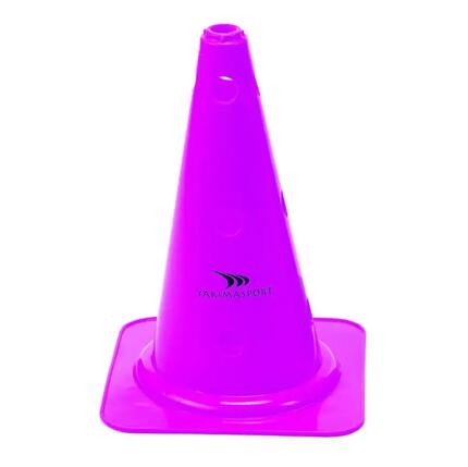 Pachołek wysoki z otworami – 38 cm | pomarańczowy | otwory 25mm