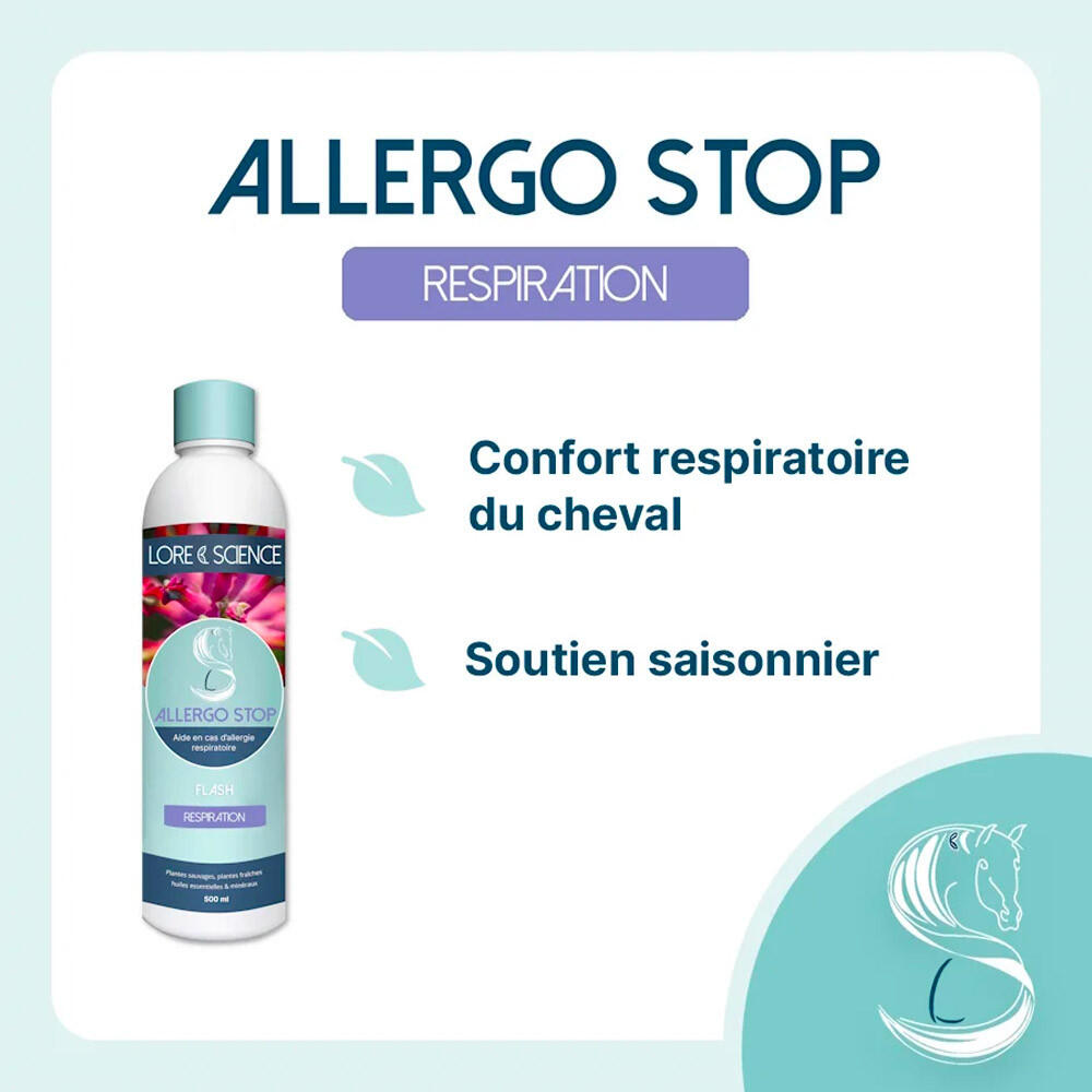 Allergie respiratoire cheval Allergo Stop Lore & Science 150mL 2/3