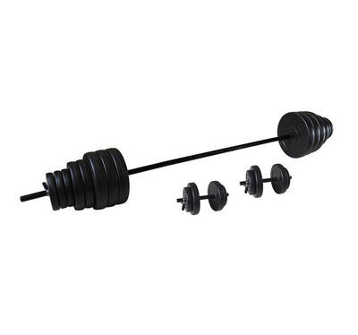 Set bilanciere/pesi in vinile 50 kg