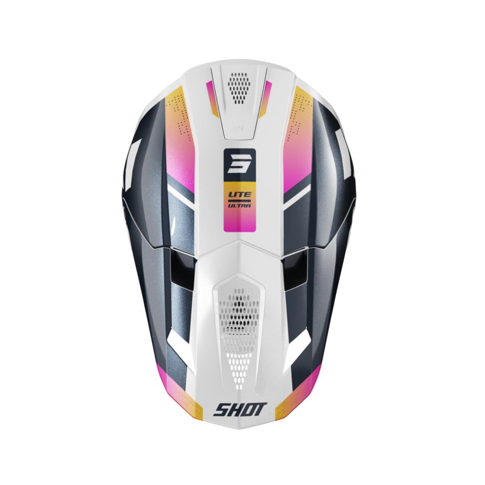 Casque Shot Lite - Bleu Orange Rose Nacré 2/5