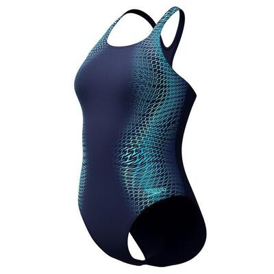 Speedo badpak eco endurance+ digital placement medalist navy/blauw
