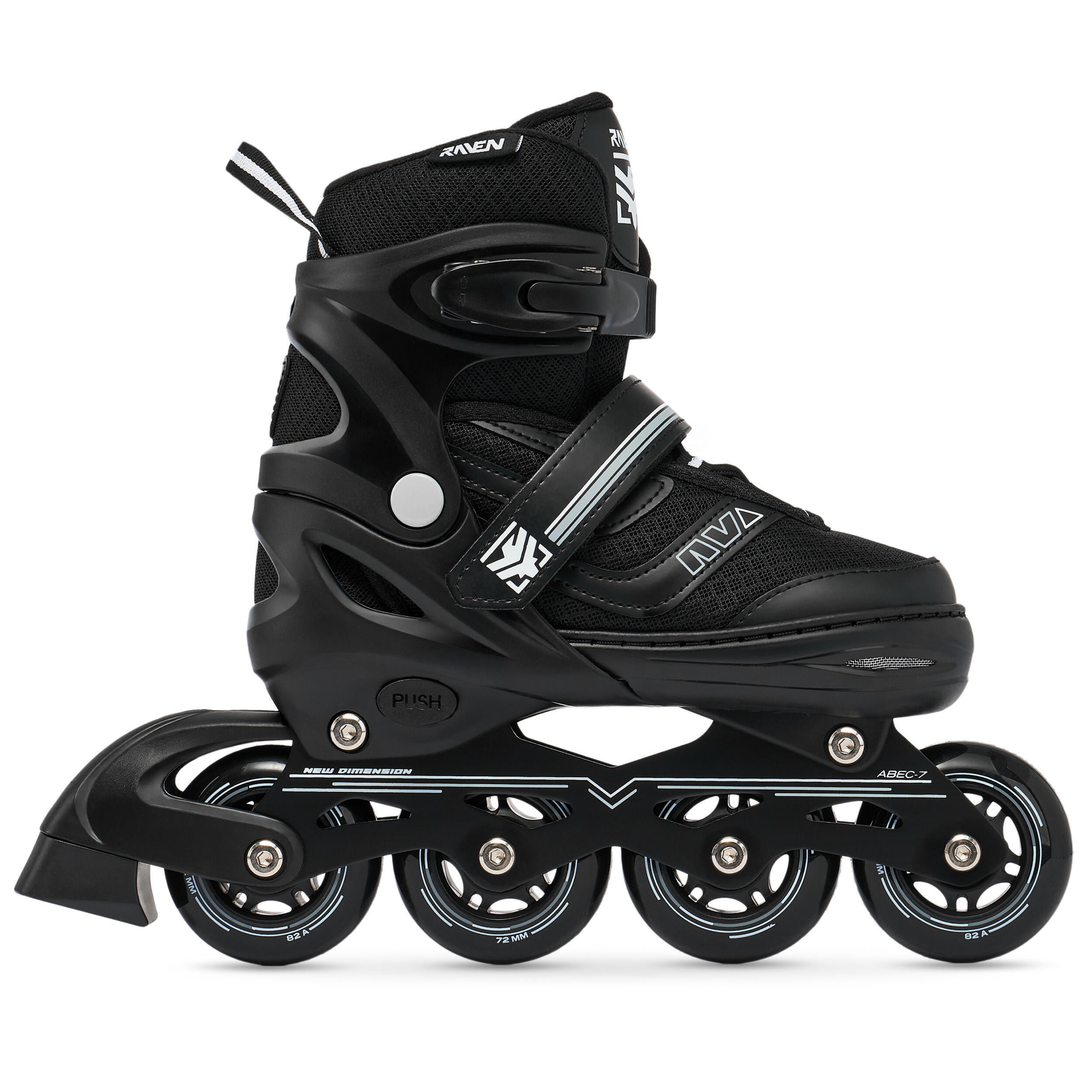 Raven Drill Patins de hóquei de rodas ajustáveis 2 em 1 5/5