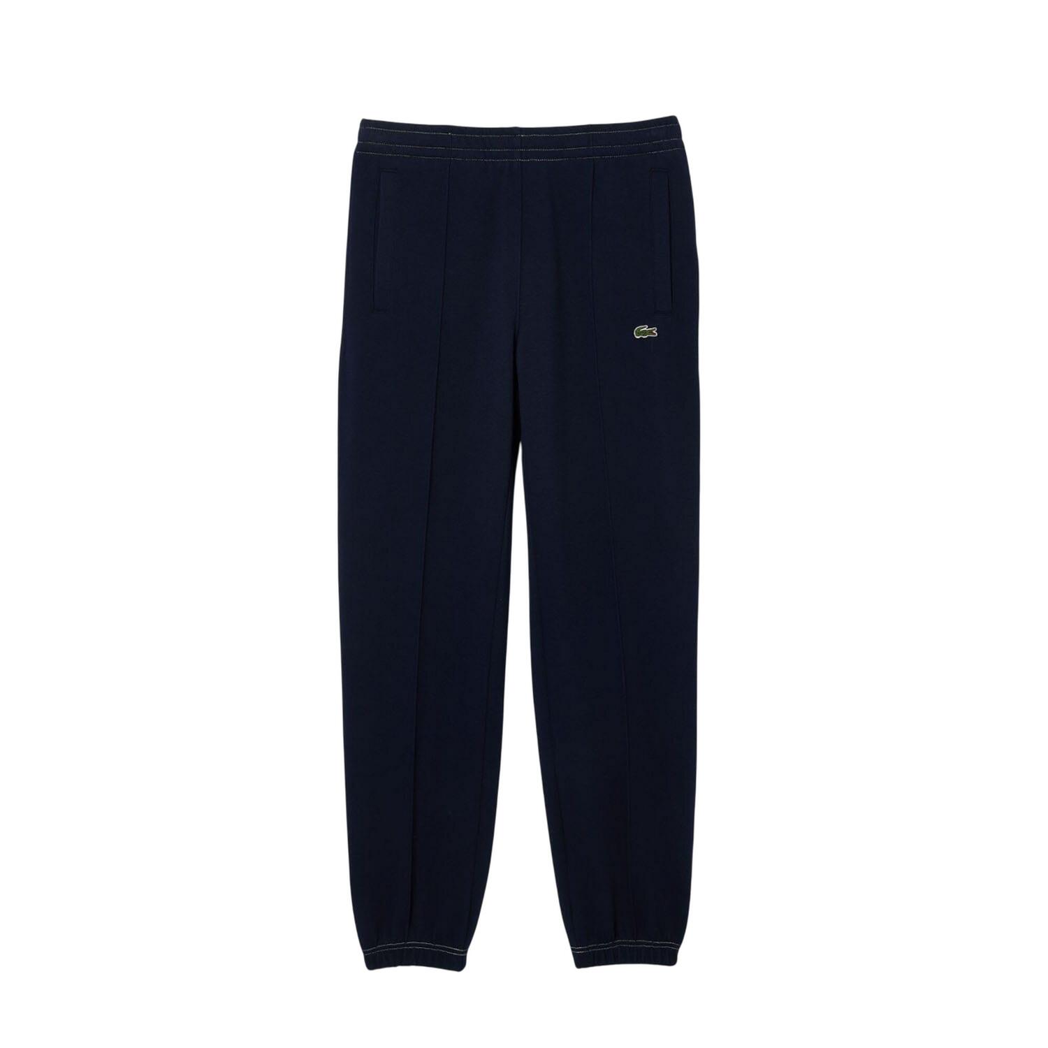 LACOSTE Pantaloni da jogging uomo Lacoste blu navy cotone biologico vita elasticizzata