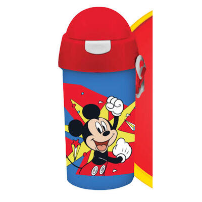 BOTELLA CANTIMPLORA TÉRMICA CON PAJITA 500 ML INFANTIL SENDERISMO Y MONTAÑA CARS