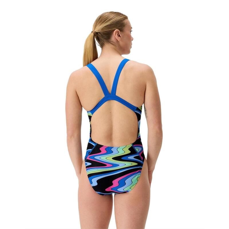 Strój kąpielowy damski Speedo Fl Printed Leaderback Af