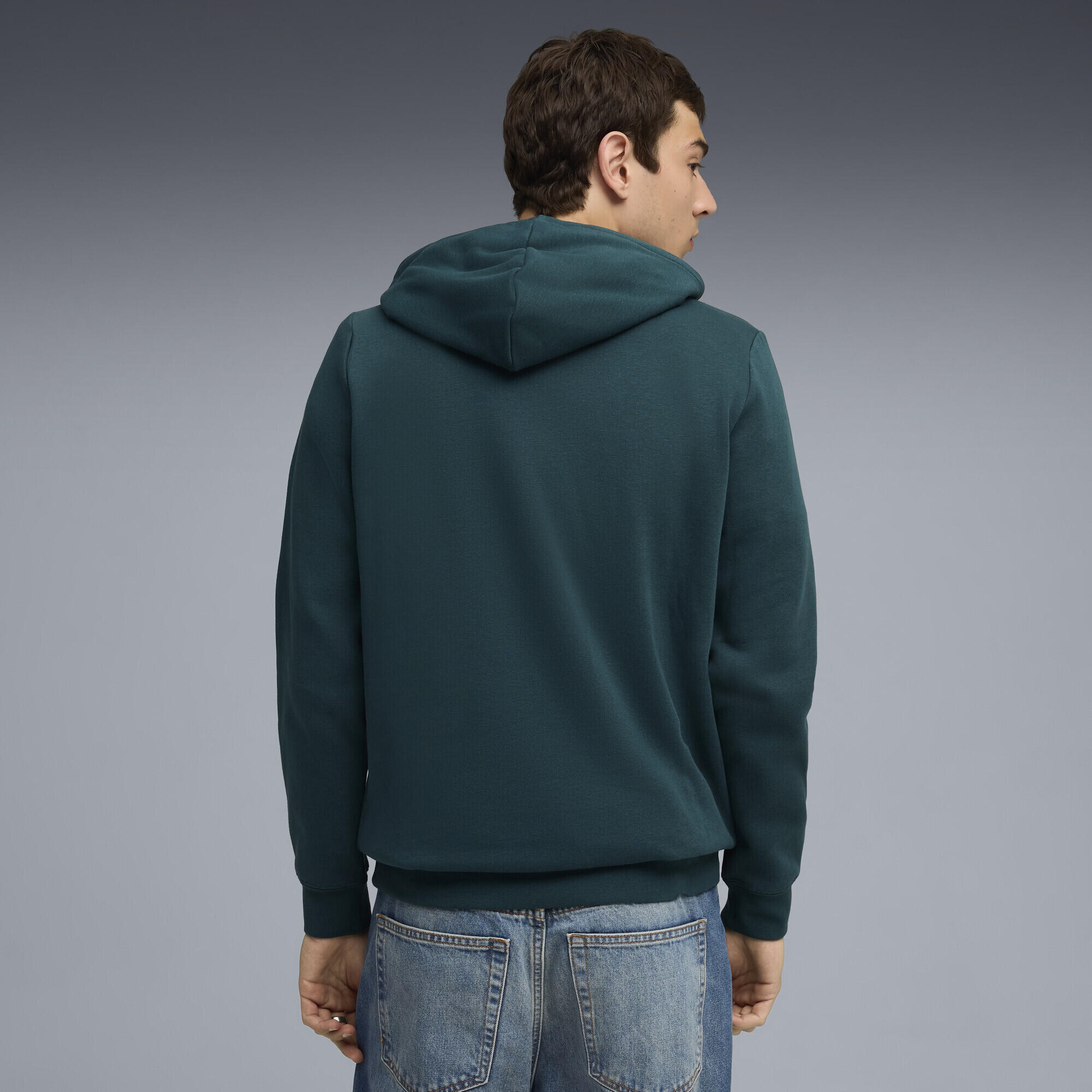 Felpa con cappuccio Essentials con logo piccolo N. 1 da uomo PUMA 5/6